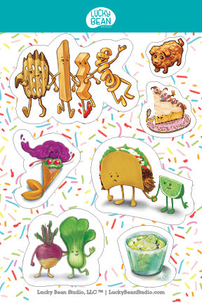 Foodie Friends Sticker Sheets